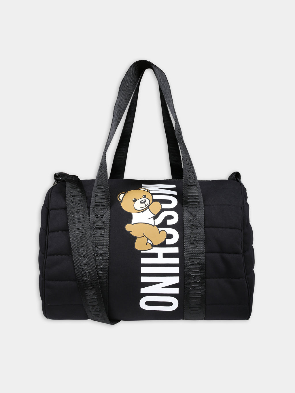 Sac à langer noir pour bébé enfants avec Teddy Bear et logo